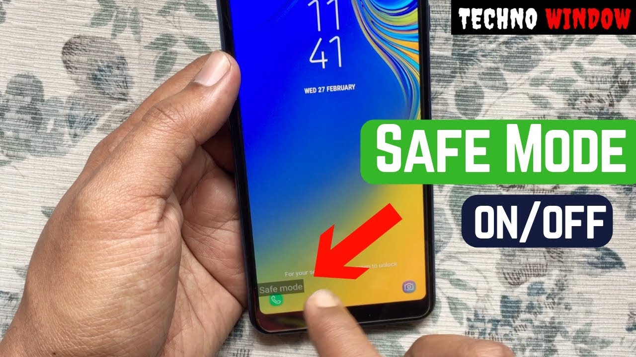 How to Turn ON / Off Safe Mode on Samsung Galaxy A7 (2018)