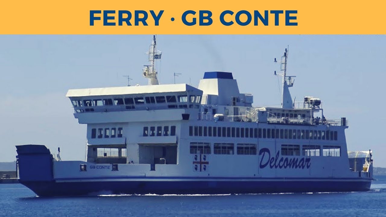 Arrival of ferry GB CONTE in Portovesme (Delcomar)
