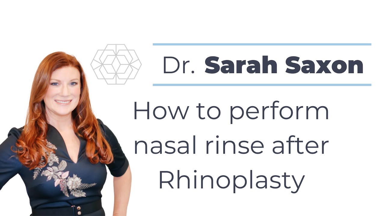 How to Perform Nasal Rinse after Rhinoplasty