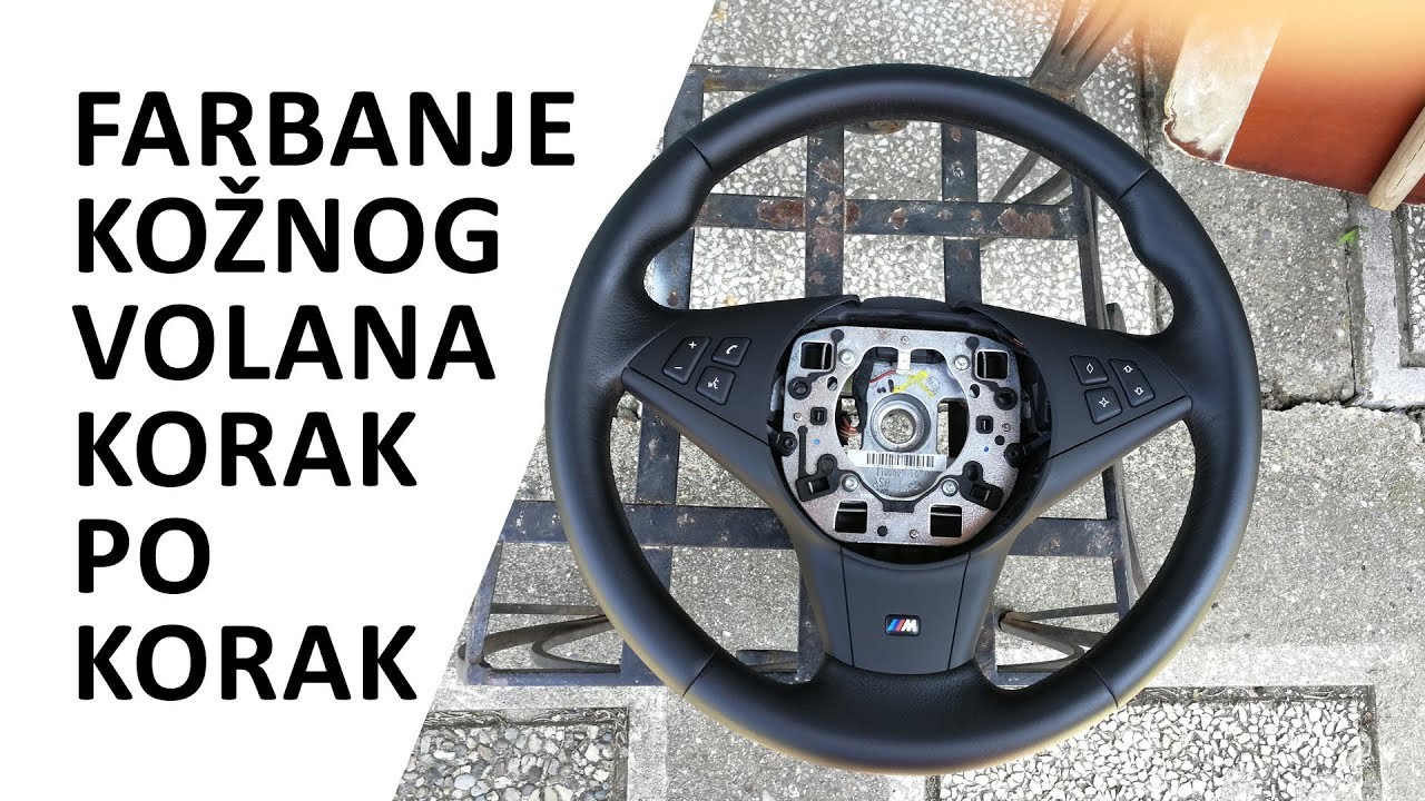 Kako se farba - reparira kozni volan BMW 520