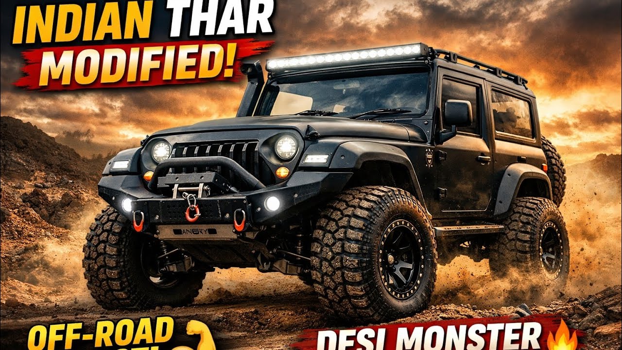 Indian Thar Modified 🔥 | Ultimate Off-Road Beast 🚙💪 #Shorts