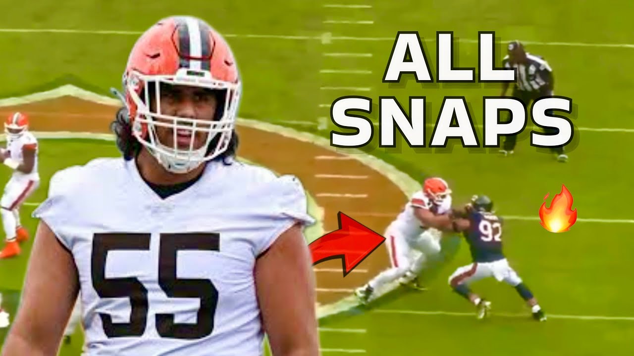 Spencer Fano Preseason NFL Debut Highlights | All Snaps Vs Browns