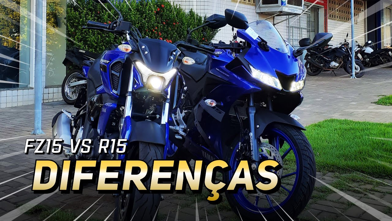 FZ15 vs R15 🔵 Veja a diferen&ccedil;a entre elas #moto #comparativo