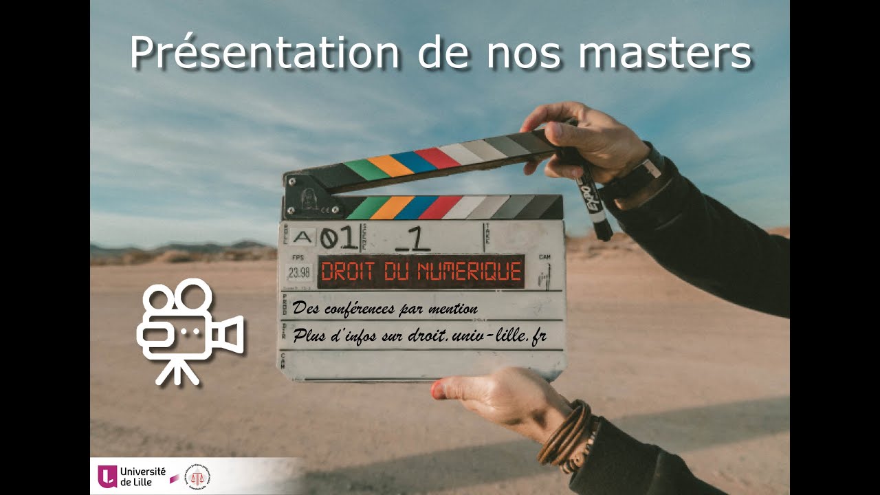 Conférence Master Droit du numérique