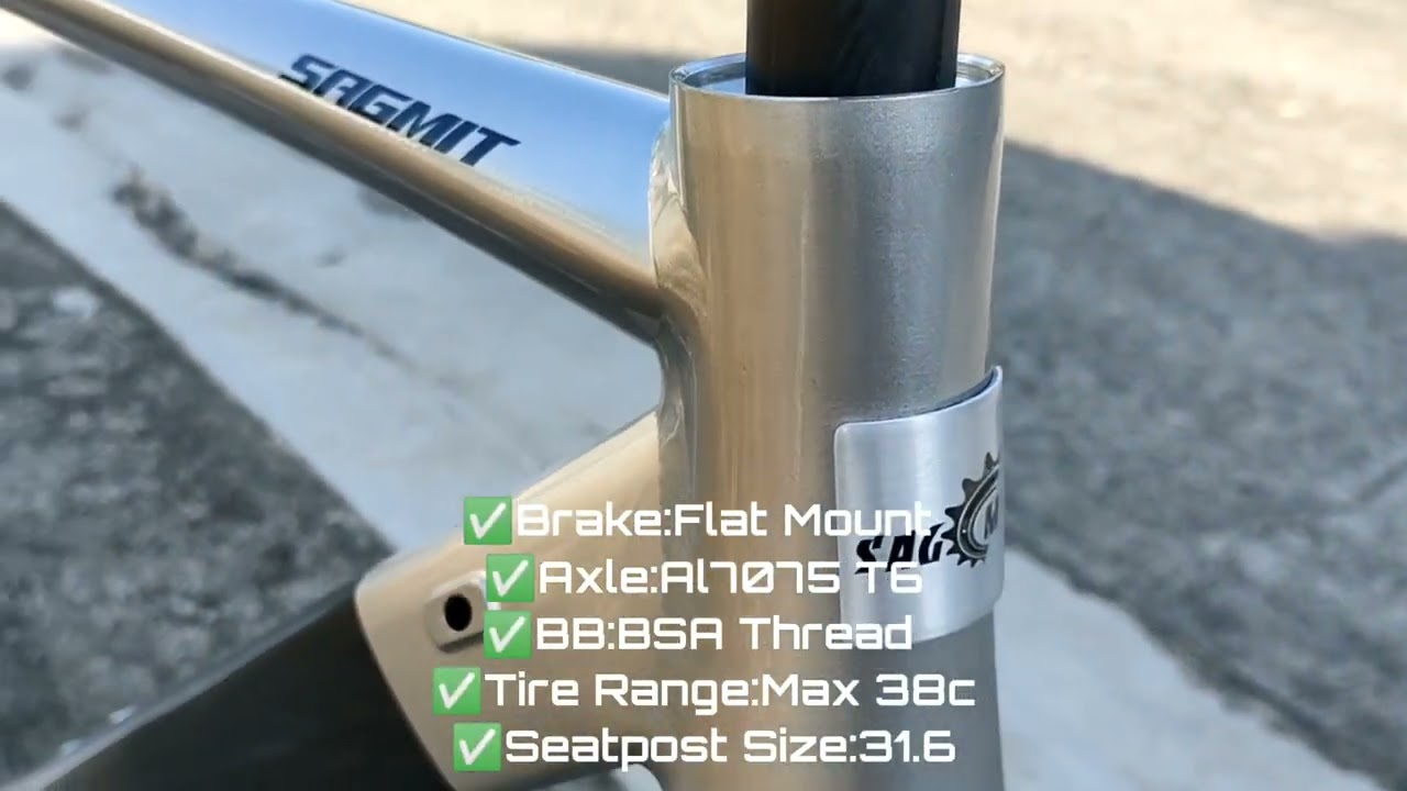 SAGMIT ADVENTURER CYCLOCROSS FRAME! BIKE FRAME REVIEW!
