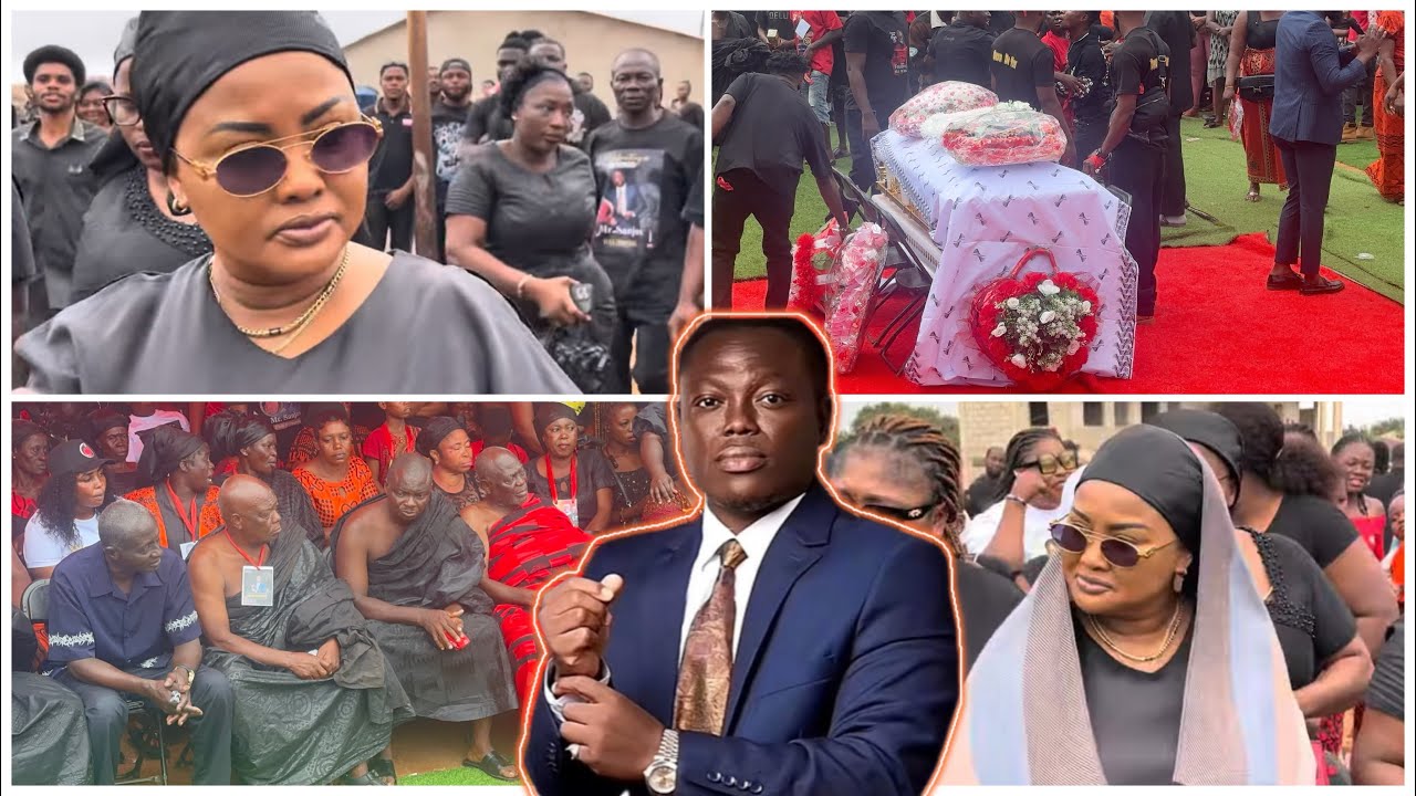 Нана Ама разрыдалась на похоронах своего мужа Осанджу 💔😭