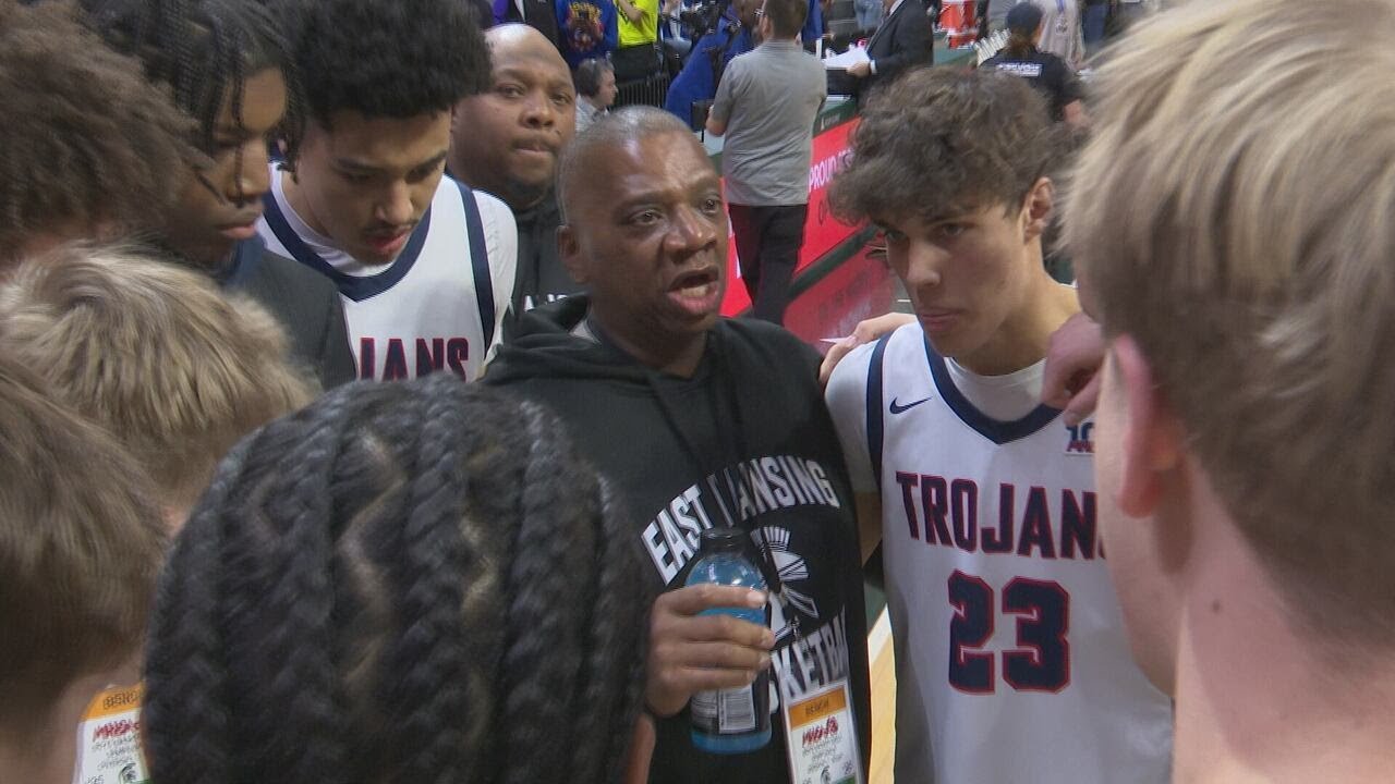 Highlights: East Lansing boys basketball shocks defending champs OLSM in state semifinal