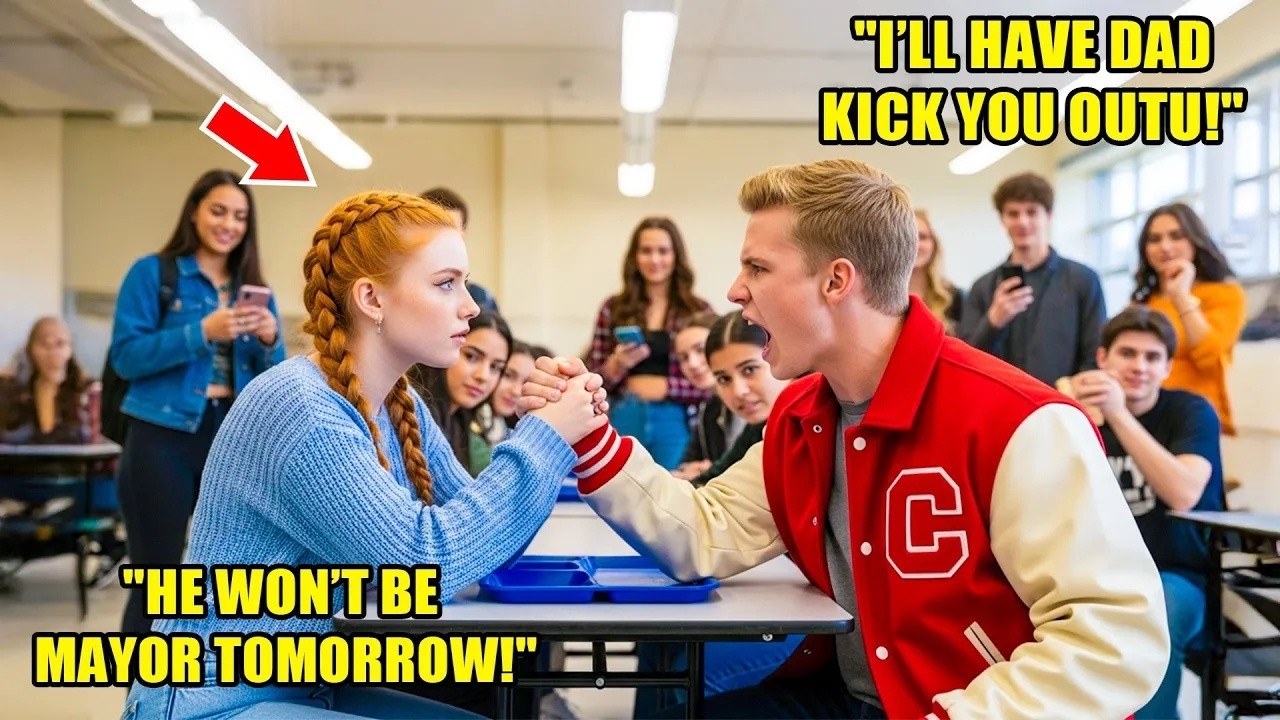 A Bully Tried To Mock the New Girl –Three Seconds Later, He Was Flying Across The Table