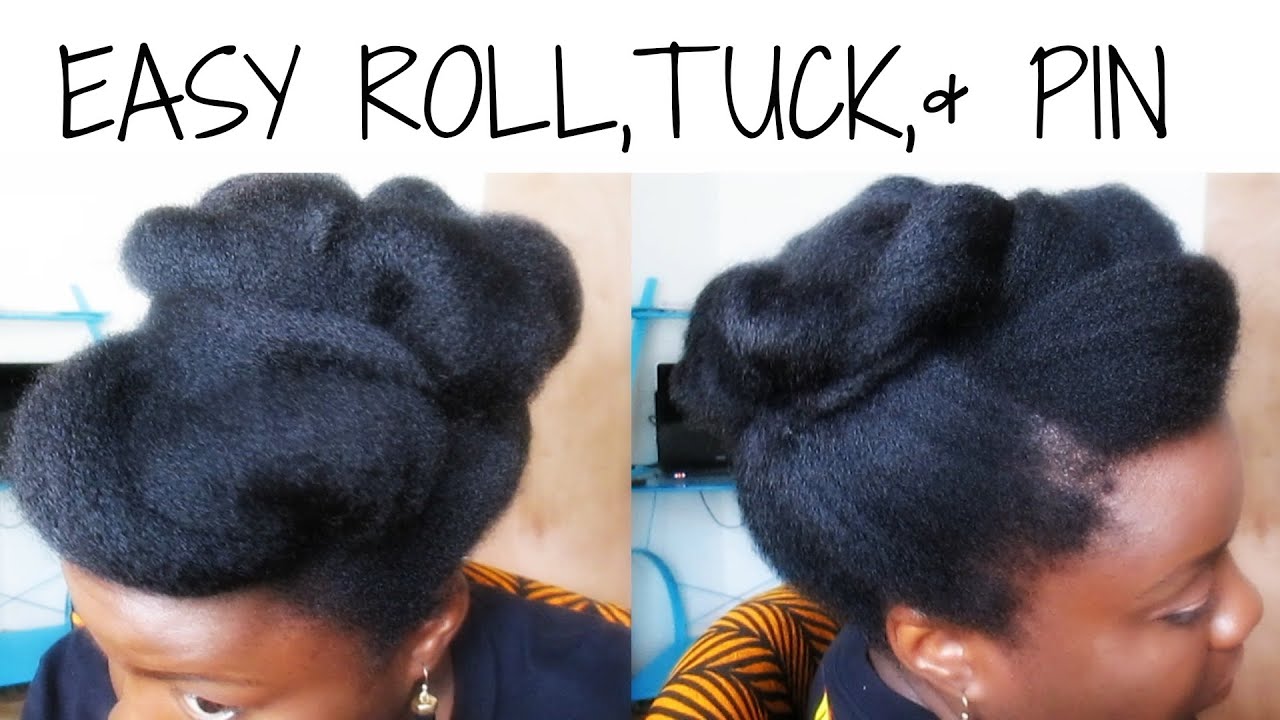 EASY ROLL,TUCK,& PIN - KINKY, 4C NATURAL HAIR