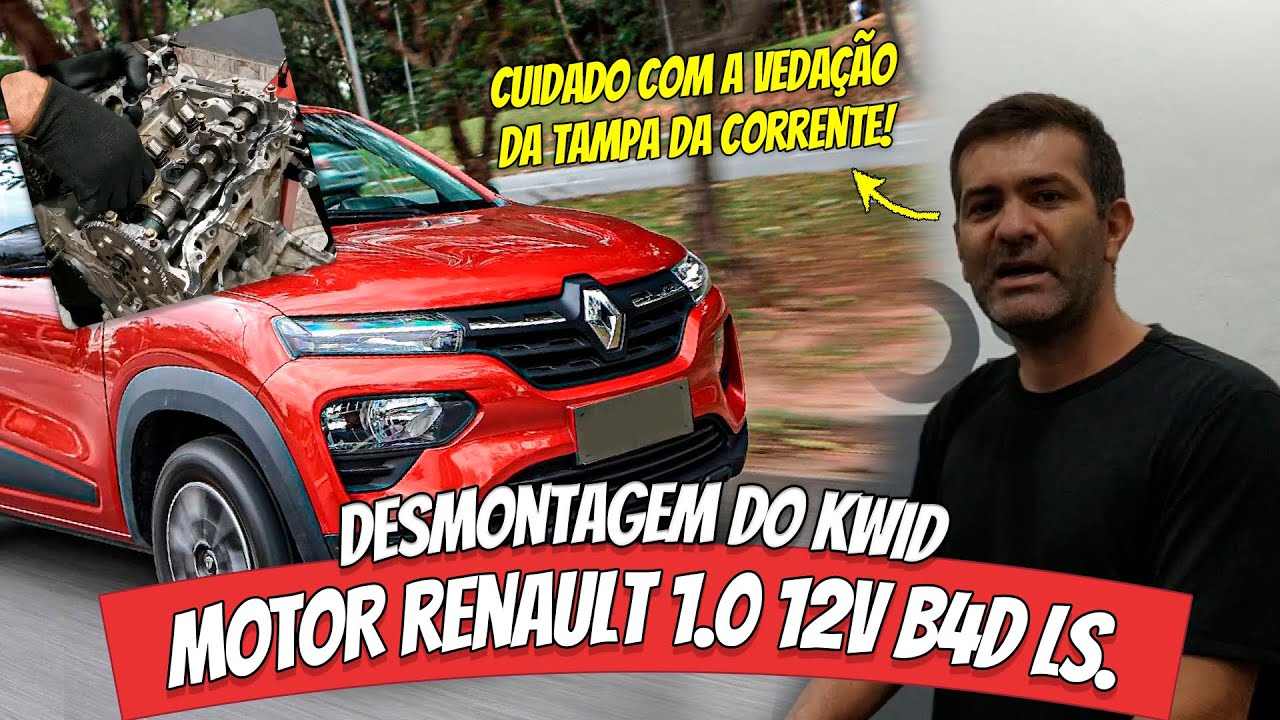 Fizemos o Motor do Renault Kwid 1.0 12V - Desmontando o Motor B4D LS | CURSO BIELA FROUXA