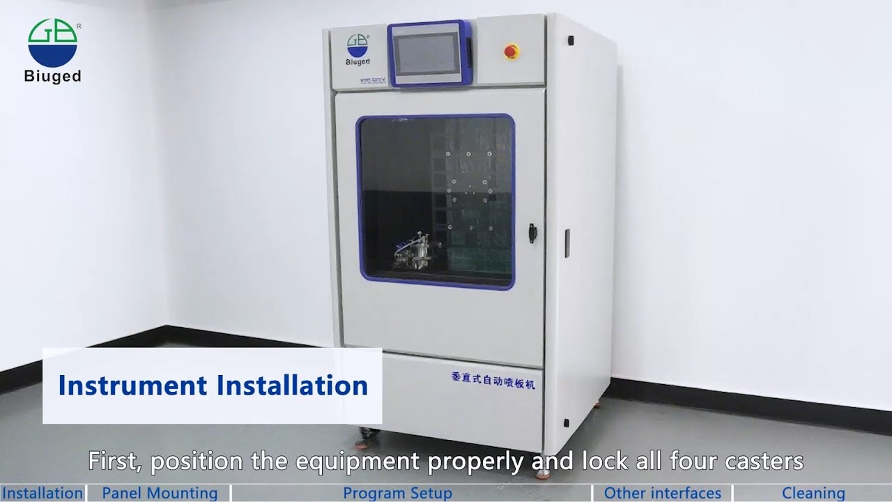 BGD 227 V Automatic Panel Spray Cabinet(Operation)