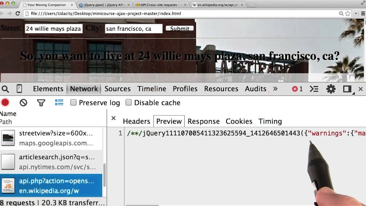Wikipedia API - Intro to AJAX