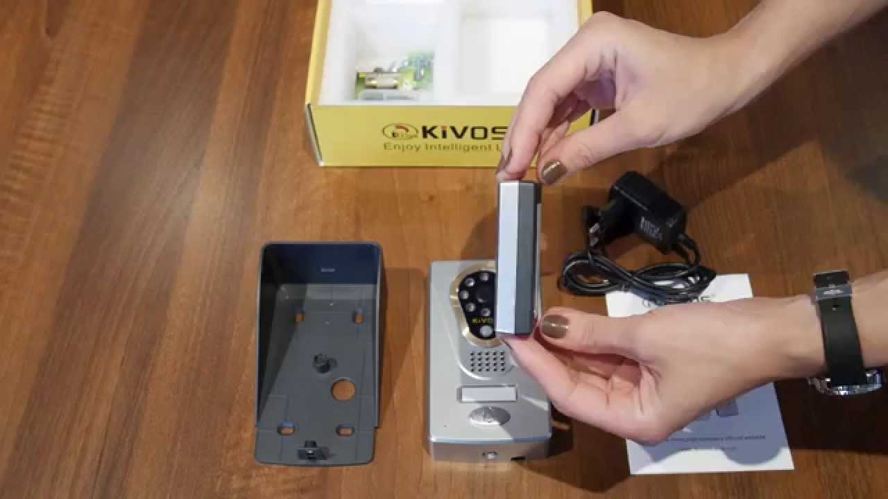 Videointerfon wireless TCPIP Kivos KDB400 cu deschidere de pe telefonul mobil