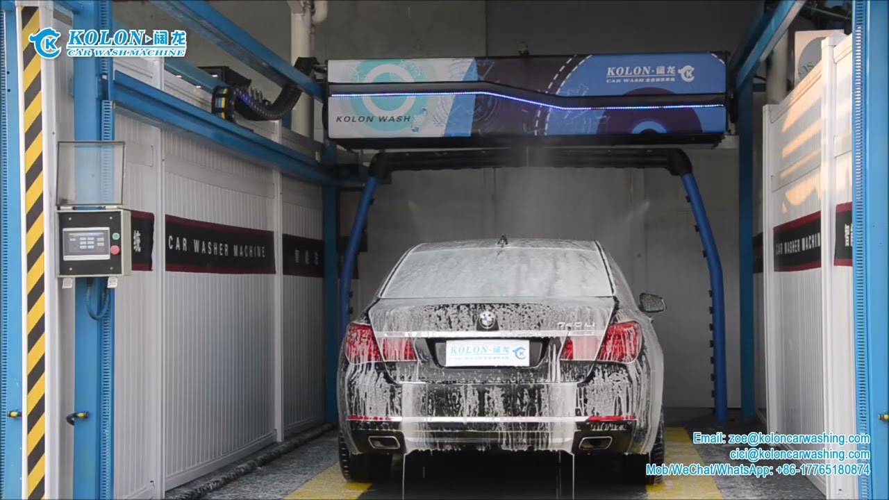 What is Kolon KL-360 dual arm touchless car washing machine? How does it work? Let me show you!