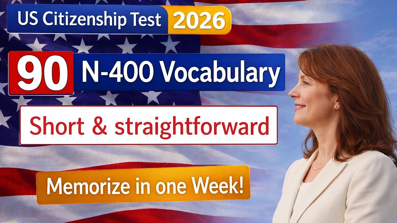 Тест на гражданство США 2026 - N400 90 определений словарных слов, которые вам следует выучить - ...