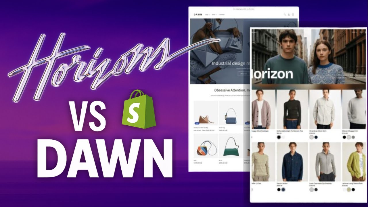 Horizon vs Dawn Theme 2025 - Which Shopify Theme Should You Choose? (FULL COMPARISON)