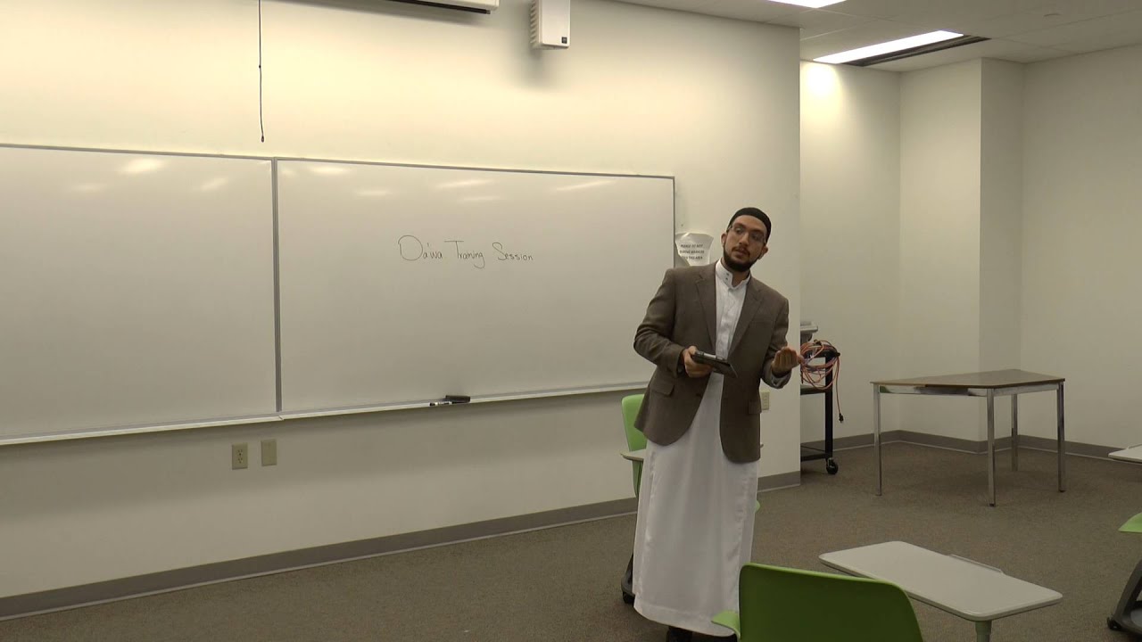 Dawa Training Session UofR Mohamed Masloh