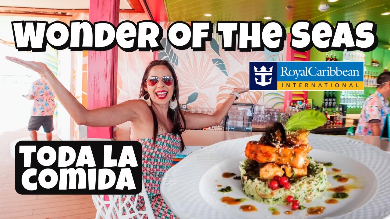 ¿Cómo es la Comida en el CRUCERO MAS GRANDE DEL MUNDO?🔴WONDER OF THE SEAS Royal Caribbean