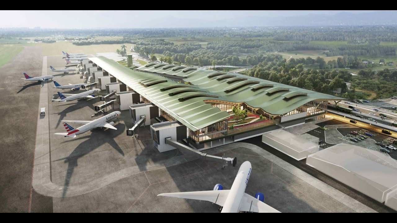 Aeropuerto Santiago STI. Cibao. Nuevo. Terminal. Así va la Construcción ahora 12/24