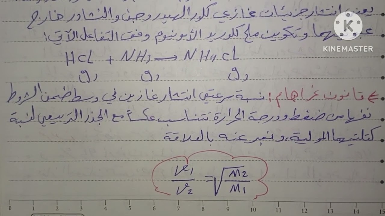 بحث الغازات (قانون دالتون + قانون غراهام)