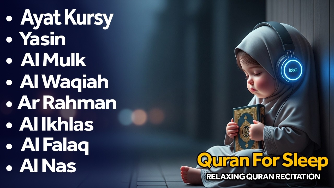 Uyqu uchun Qur'on: Oyatul Kursiy, Yosin, Ar-Rahmon | Mansur al-G'azzoniy
