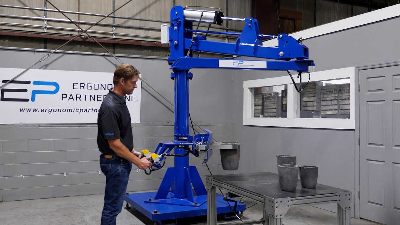 Molten Metal Gripper on Manipulator Arm