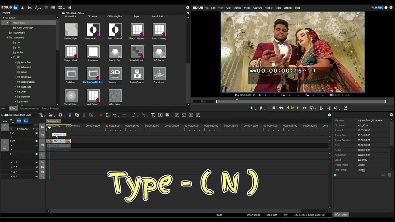 Class 01 | Edius 8/9/X/11 Full Video Editing Tutorial in Hindi – Zero to Pro | Step-by-Step