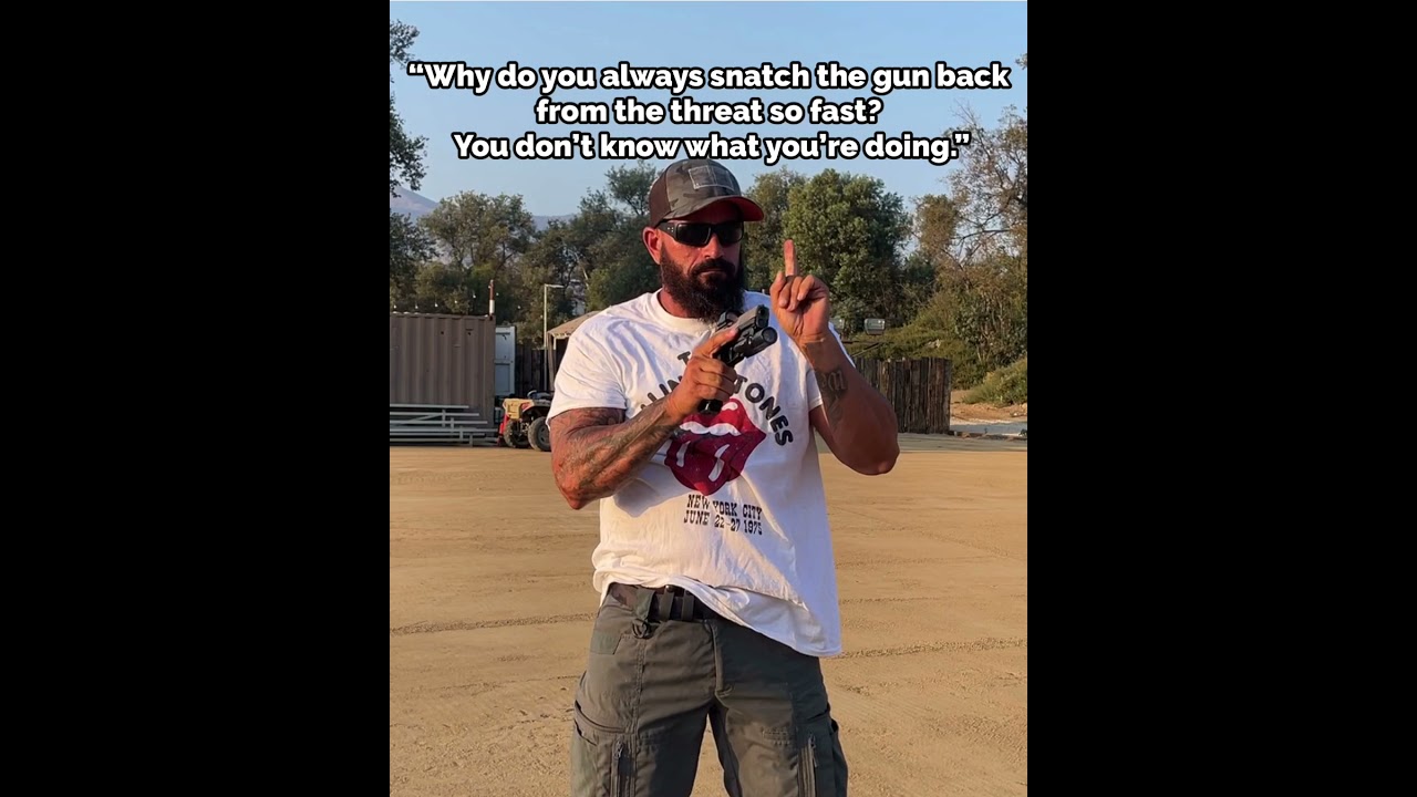 Don’t snatch the gun back immediately