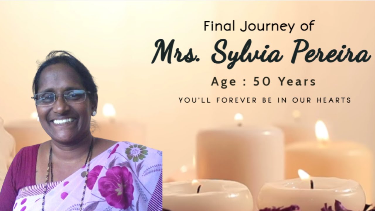Final Journey Of Sylvia Pereira (50 Years) Immaculate Conception Church, Kinnigoli.