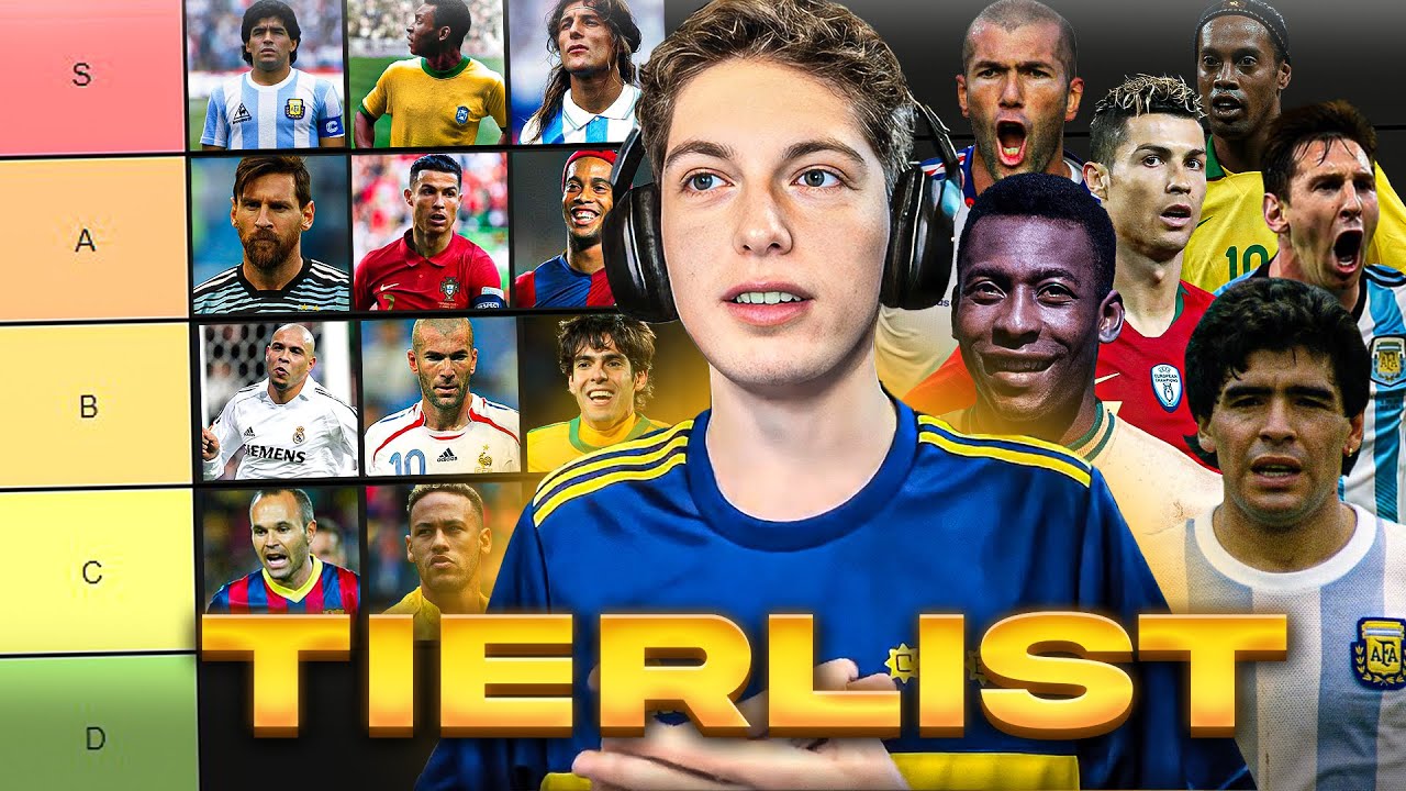 LOS MEJORES JUGADORES DE LA HISTORIA DEL FUTBOL! TIERLIST