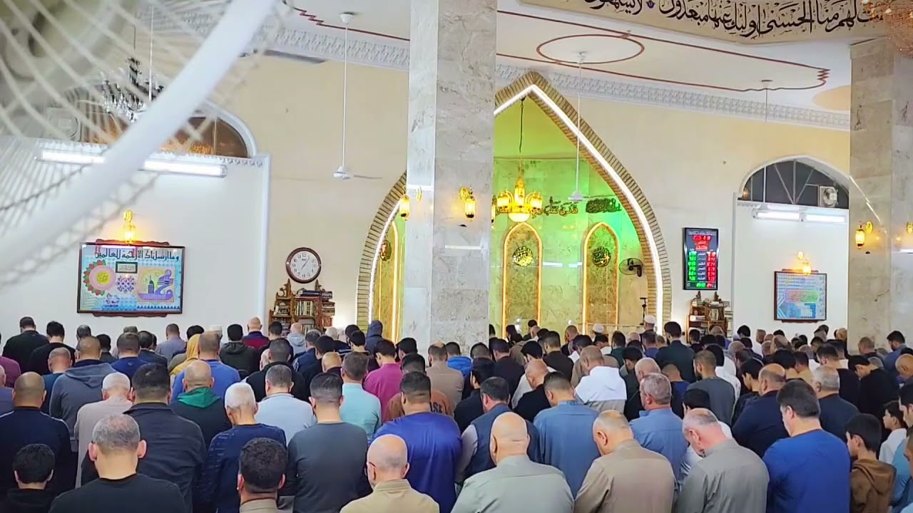 شيخ علاء إمام وخطيب جامع محمد رسول الله ﷺ في زيونة 716-بغداد-العراق