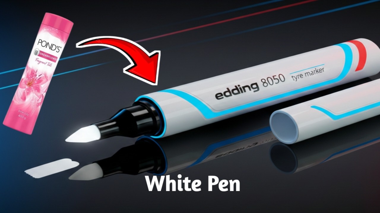 How to Make White Pen or White Marker at Home | Easy DIY School Hack