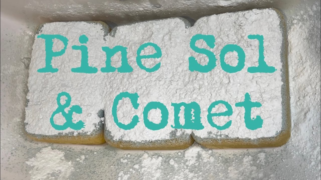 ASMR Soapy Sponge Squeezing: Pine Sol & Comet
