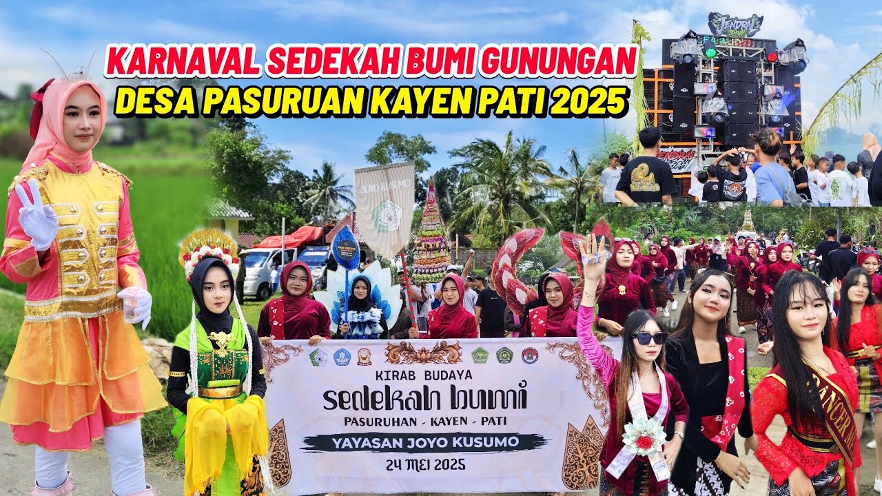 KARNAVAL DESA PASURUAN KAYEN PATI 2025|| KIRAB SEDEKAH BUMI DI MERIAHKAN SOUND HOREG LOKAL