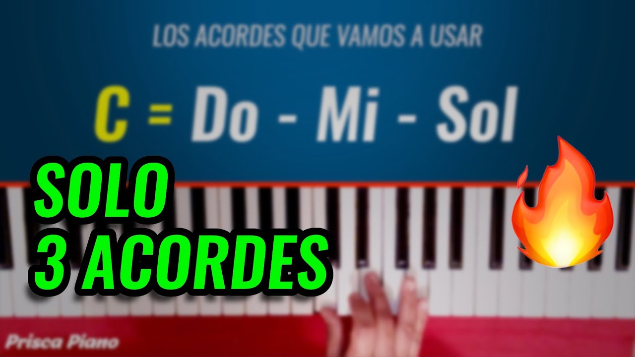 Como Tocar 3 Coros de Fuego y Jubilo con solo 3 Acordes