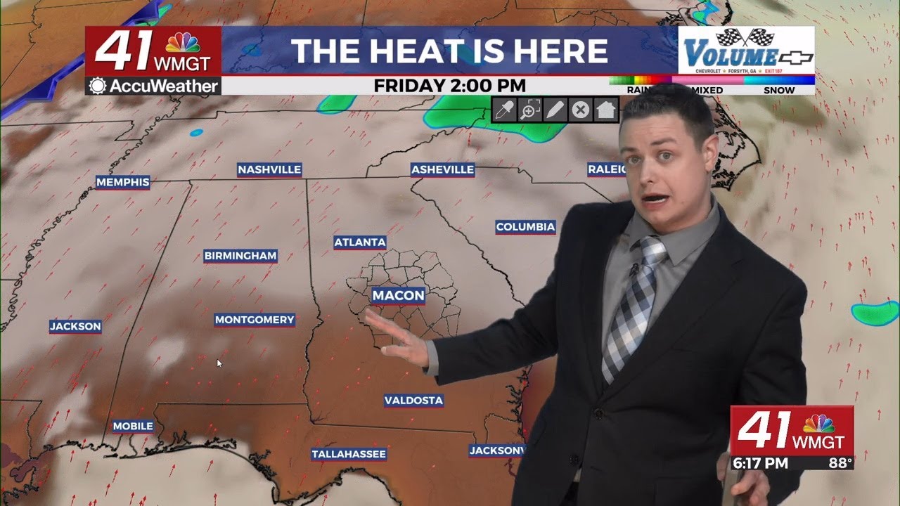 Friday brings on the summer heat