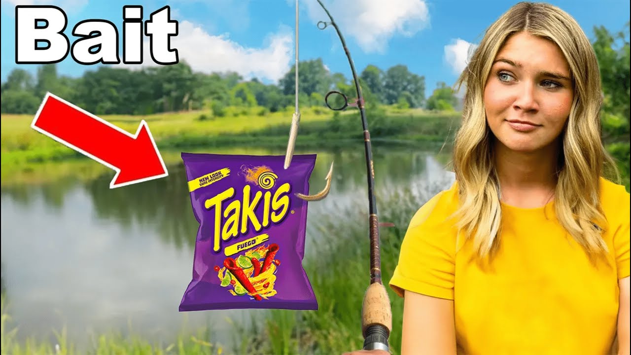 TWINS fish with HONEY BUNS AND CHIPS as BAIT!