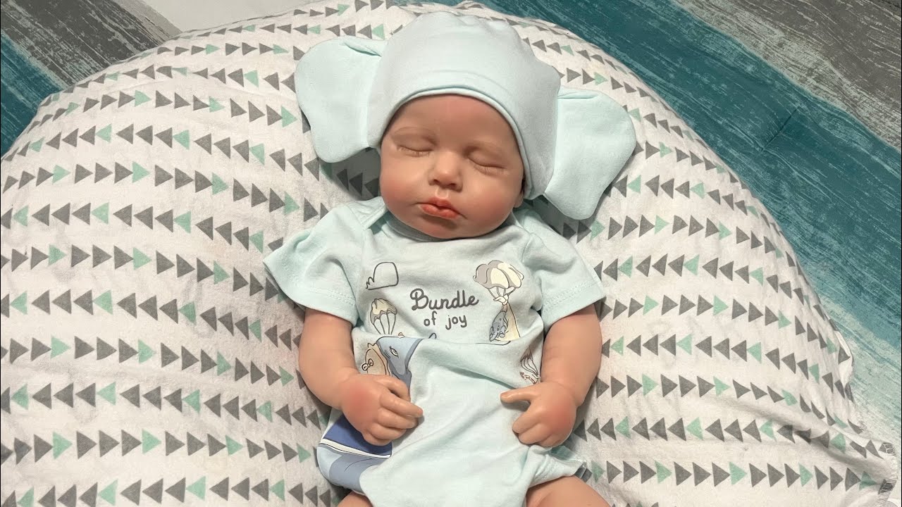 My first Reborn  full body silicone baby from TEMU  beautiful baby must see