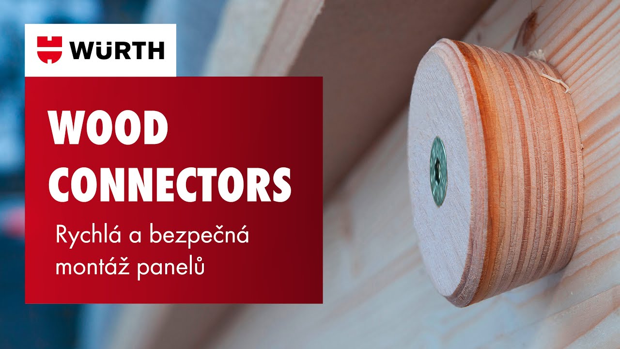 Spojovací prvek WOOD CONNECTOR – Montáž panelů snadno a jednoduše / Würth