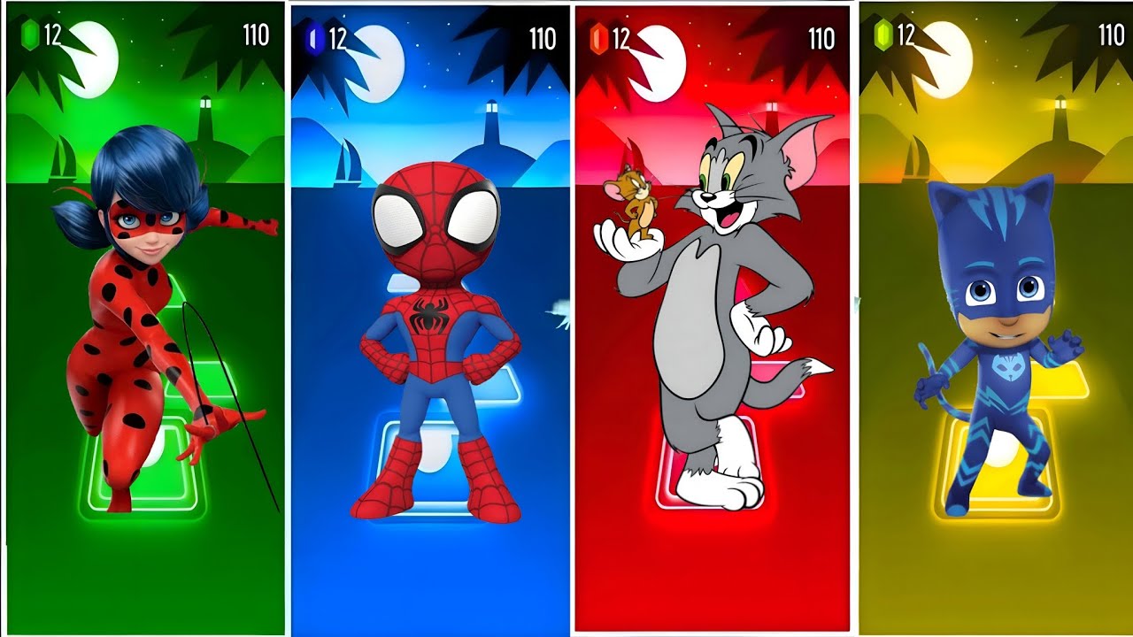 miraclous 🆚 spidey 🆚 tom and Jerry 🆚 pj masks#3
