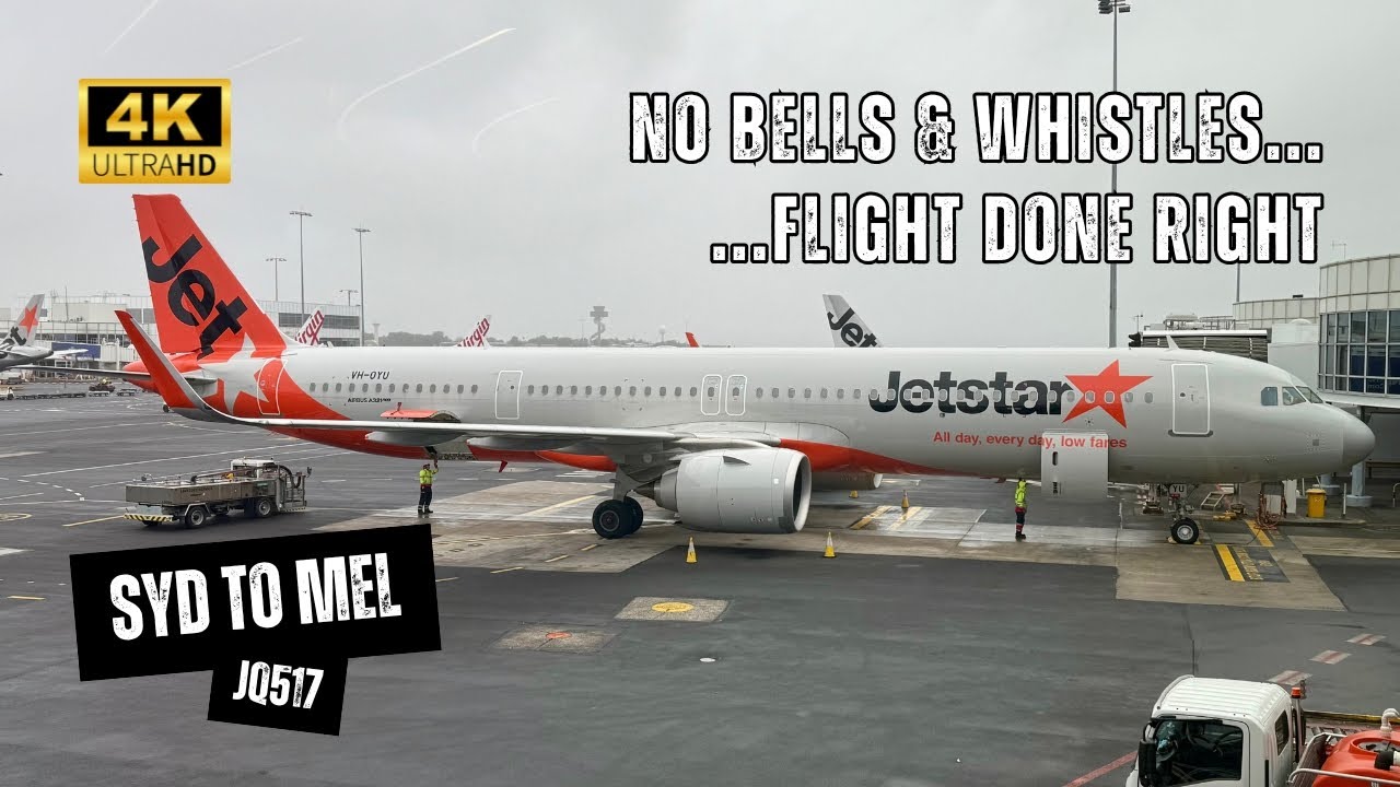 JETSTAR A321Neo JQ517 Economy Class - Sydney to Melbourne, Not My Best Day Travelling (4K)