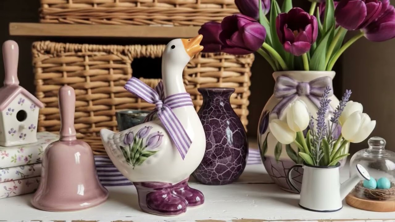 Cozy Vintage Cottage Decor Ideas 2026 🌿💜 Purple Spring Home Styling