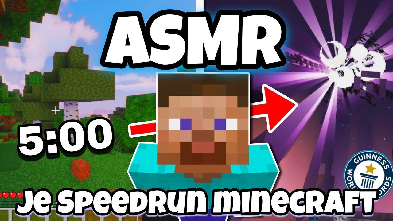 ASMR Fran&ccedil;ais &bull; JE T'ENDORS SUR MON SPEEDRUN DE MINECRAFT 😴💤 (chuchotements relaxants)