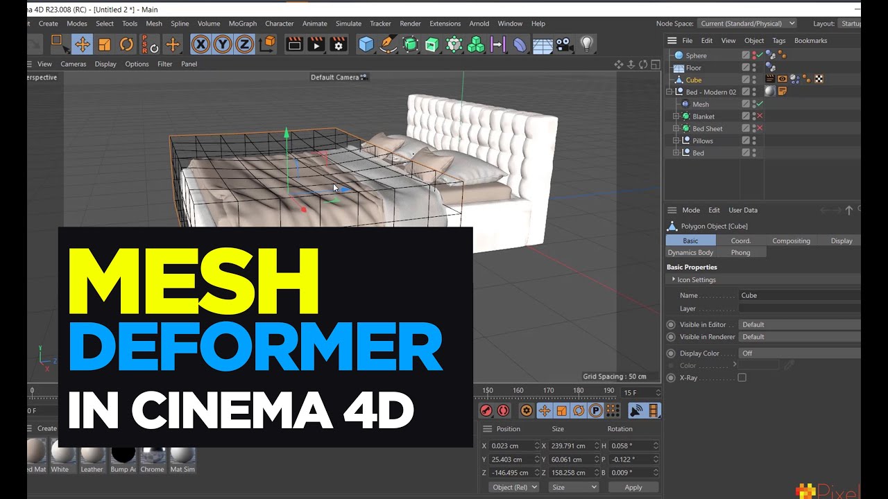 Mesh or Cage Deformer in Cinema 4d and how to use it