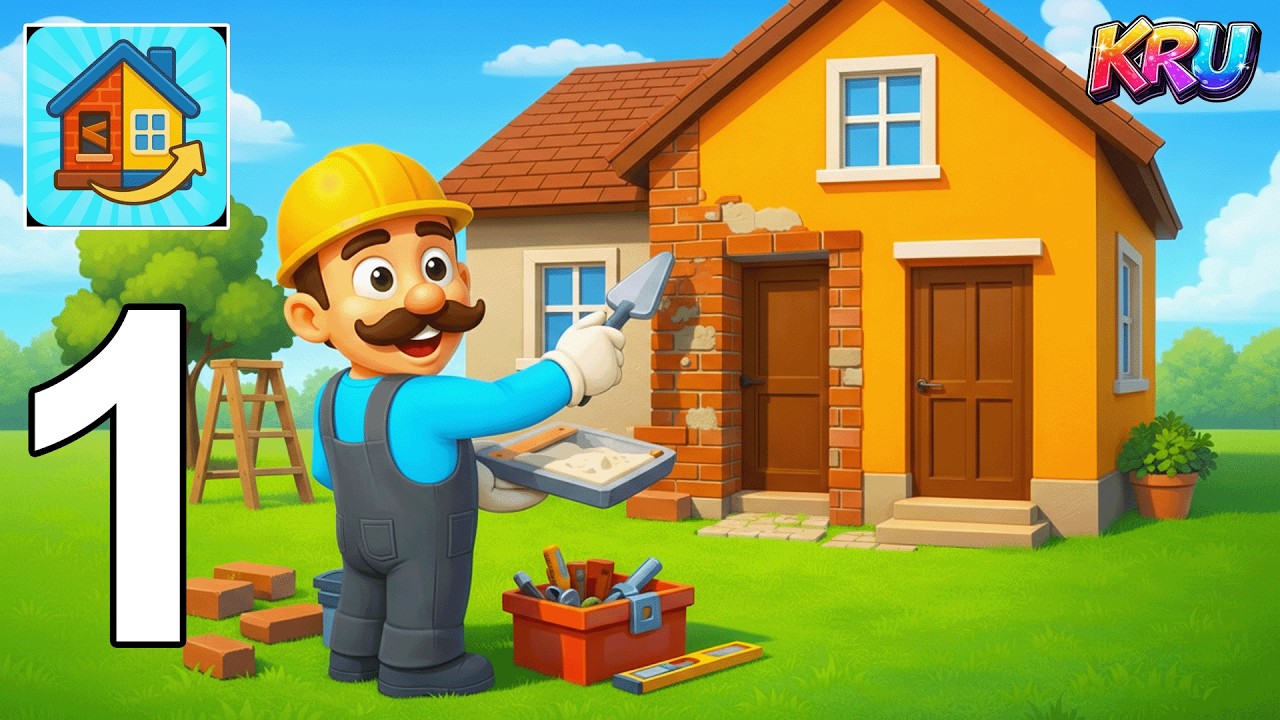 Renovation Master Walkthrough Part 1 - Clean & Build (Gameplay iOS, Android)