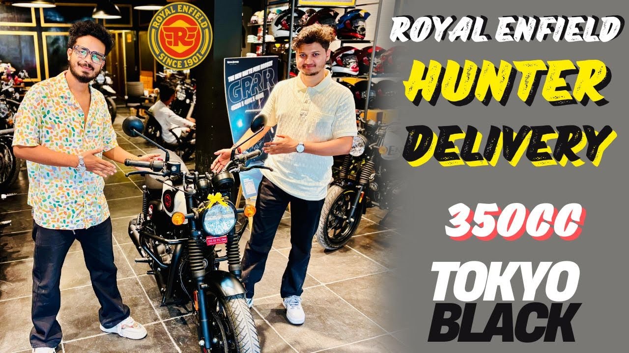 Royal Enfield Hunter Tokyo Black Delivery🔥Bought Brand New Hunter 350CC🔥Hunter Tokyo Black | its CRK