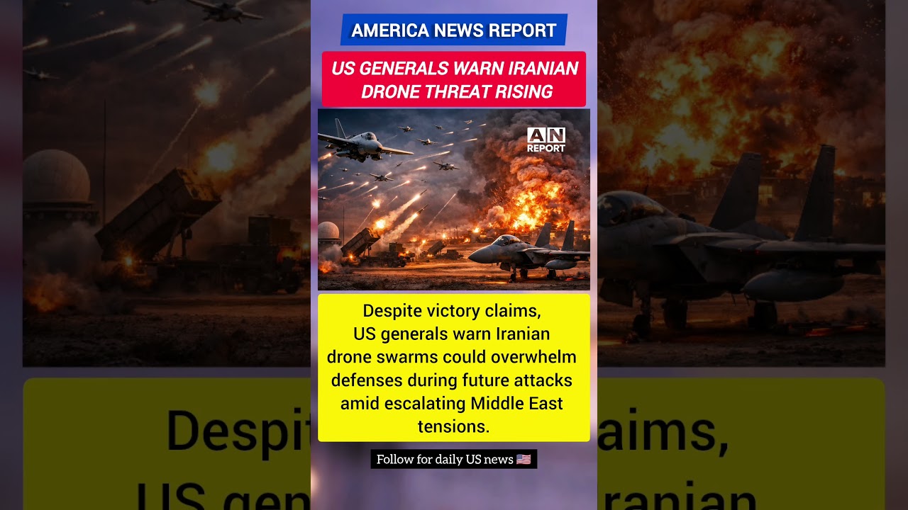 US Generals Warn Iranian Drone Swarms Threat | A N Report