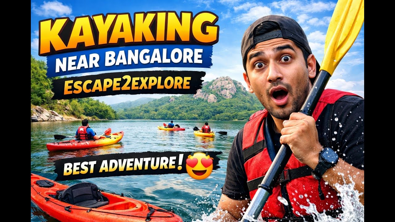 Kayaking Near Bangalore | Escape2Explore Kayaking Experience | One Day Adventure Near Bangalore 😍