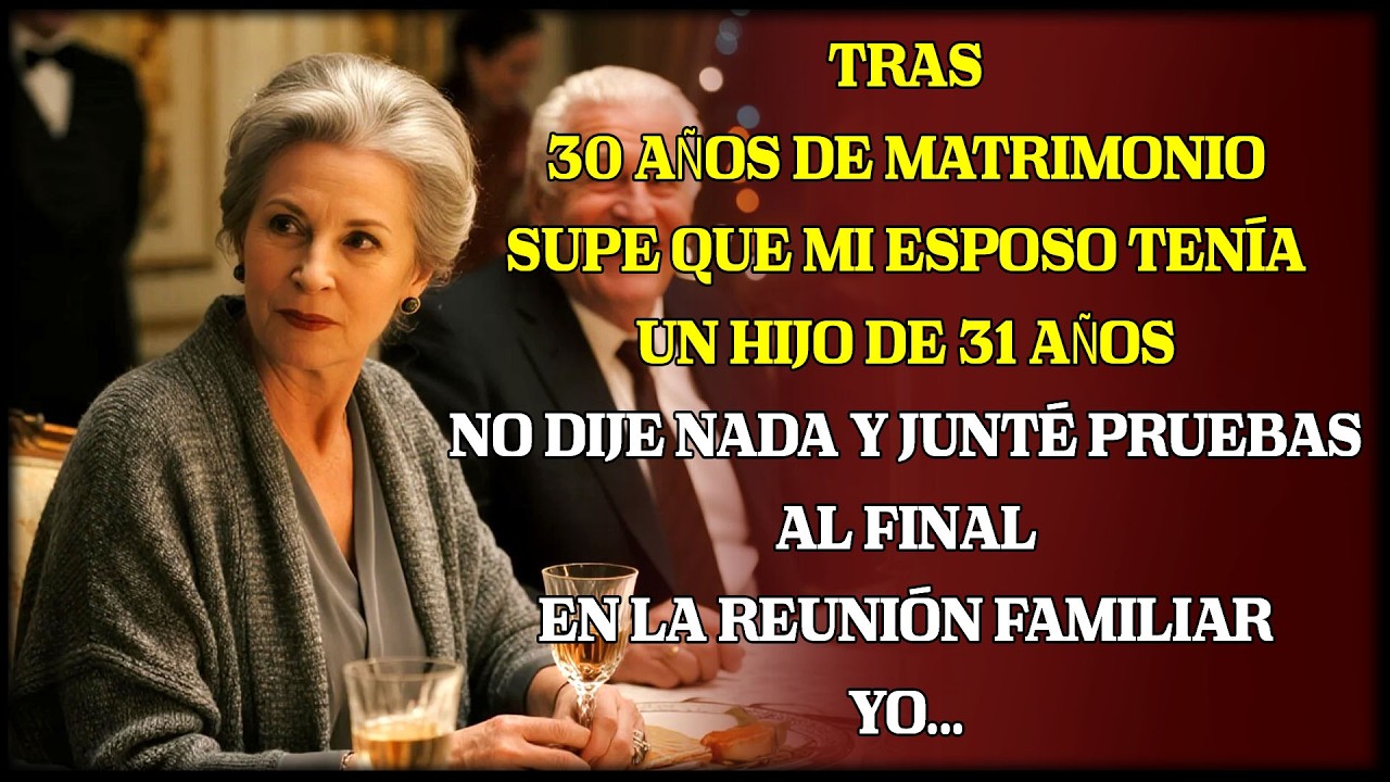 Tras 30 años de matrimonio, descubrí a su hijo secreto—callé hasta la reunión