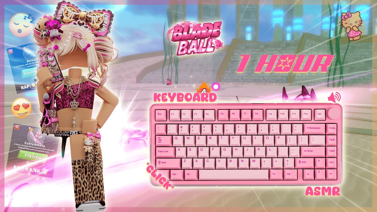 1 HOUR BLADE BALL KEYBOARD ASMR